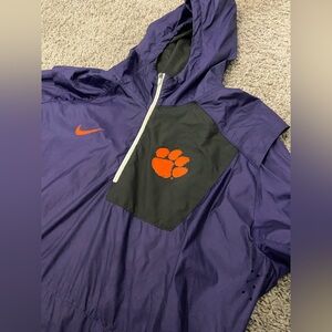 Clemson Football Issued Purple Windbreaker